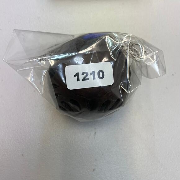 Hand engraved open work floral ceramic vase dark brown	small 3.5" - Picture 11 of 11